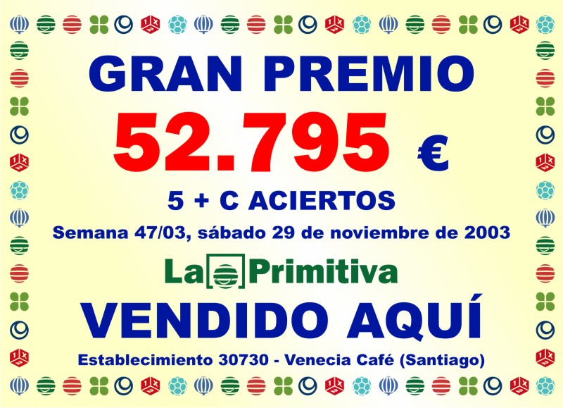 Loterías Venecia - GRAN PREMIO 2