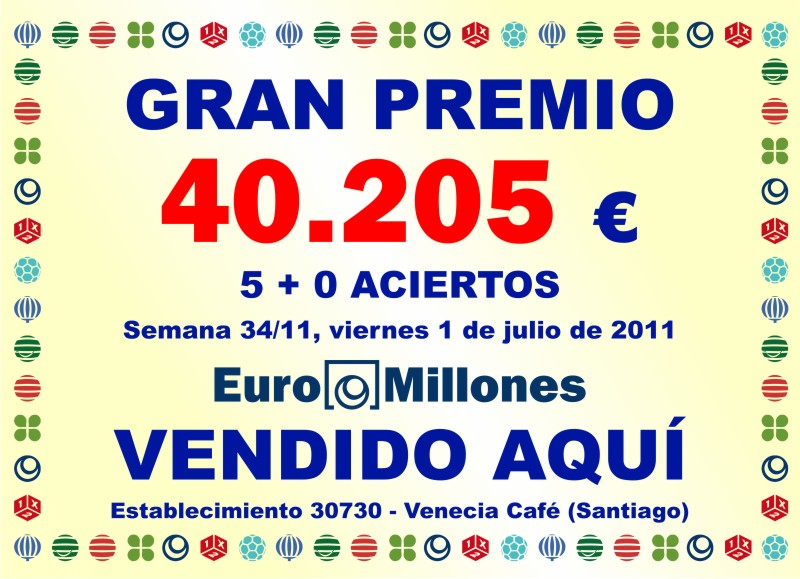 Loterías Venecia - GRAN PREMIO 3
