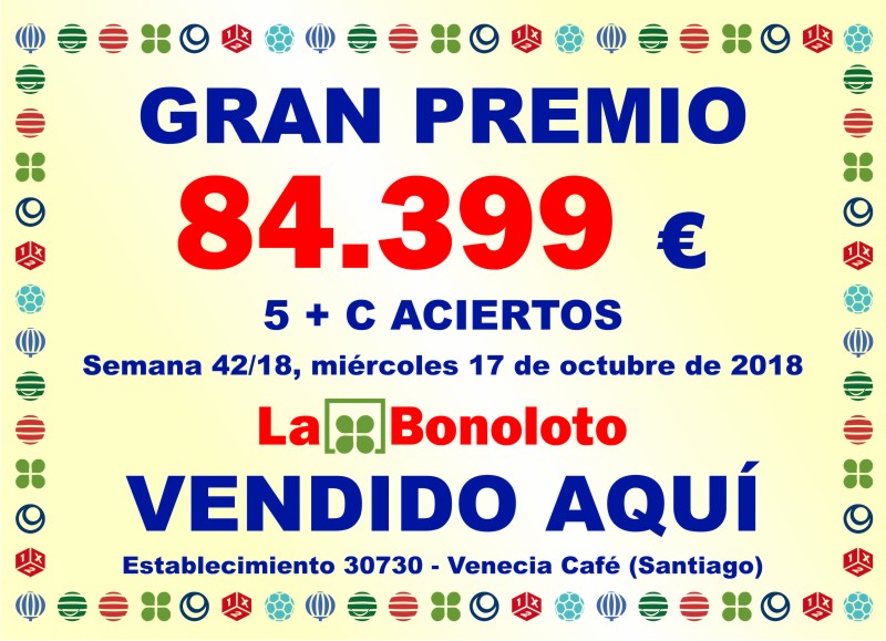 Loterías Venecia - GRAN PREMIO 8